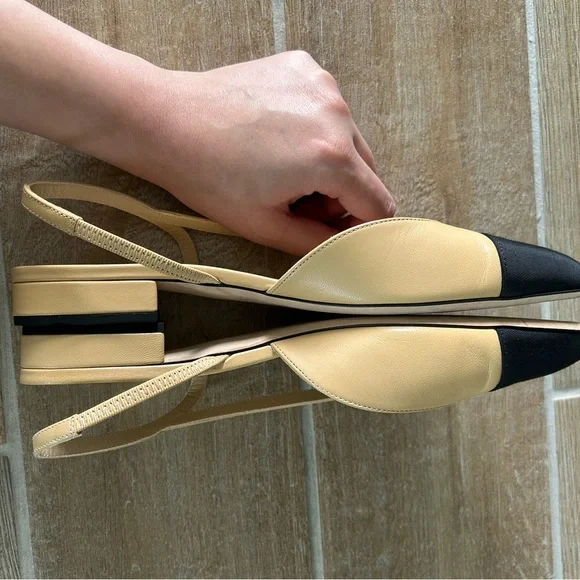 Worn Once Chanel Slingback Size 40 - Picture 3 of 8